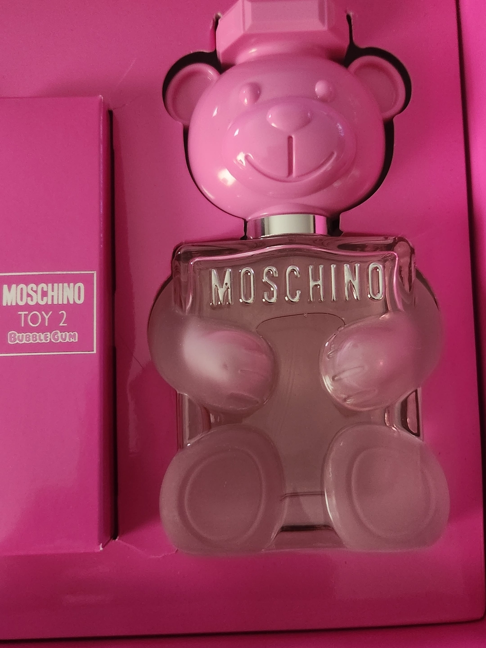 Moschino Pink Bear Toy 2 Bubble Gum Bottle